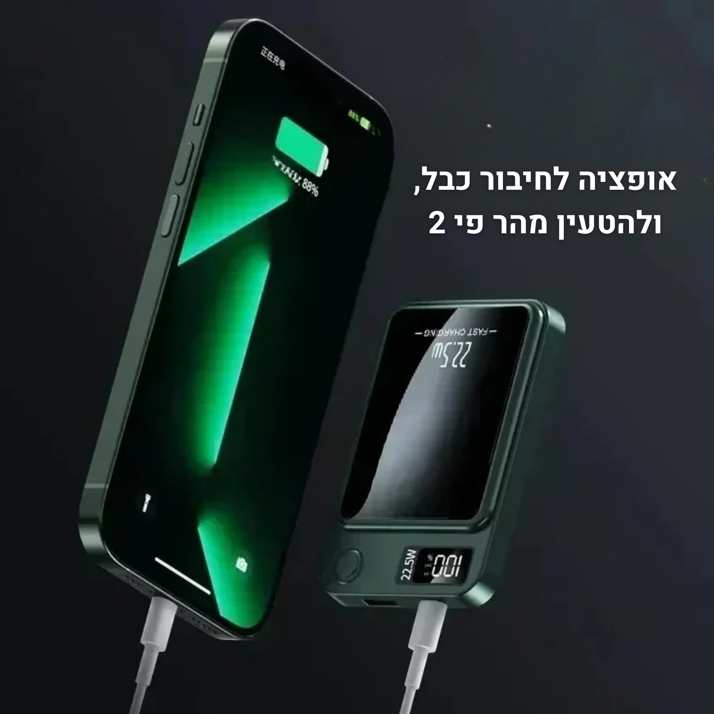 מטען נייד חכם קומפקטי לנסיעות ארוכות | KANO MINI