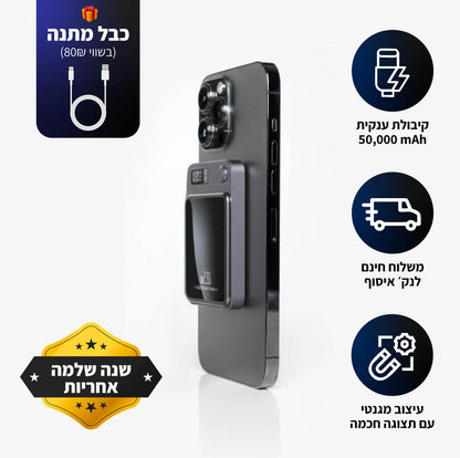 מטען נייד חכם קומפקטי לנסיעות ארוכות | KANO MINI